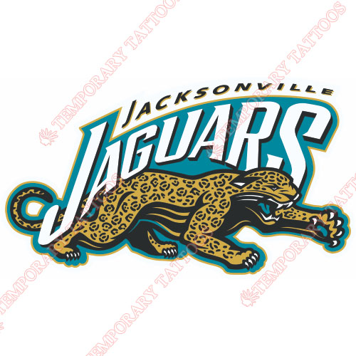 Jacksonville Jaguars Customize Temporary Tattoos Stickers NO.557